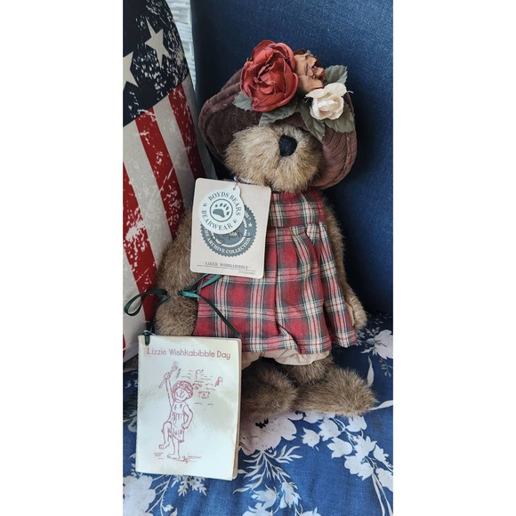 Boyd's Bears Plush Lizzie Wishkabibble w/ Book Collector's Edition Signed Tag - Picture 9 of 10